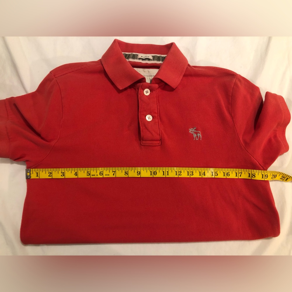 Abercrombie & Fitch Muscle short sleeve pique polo, M - Picture 4 of 15